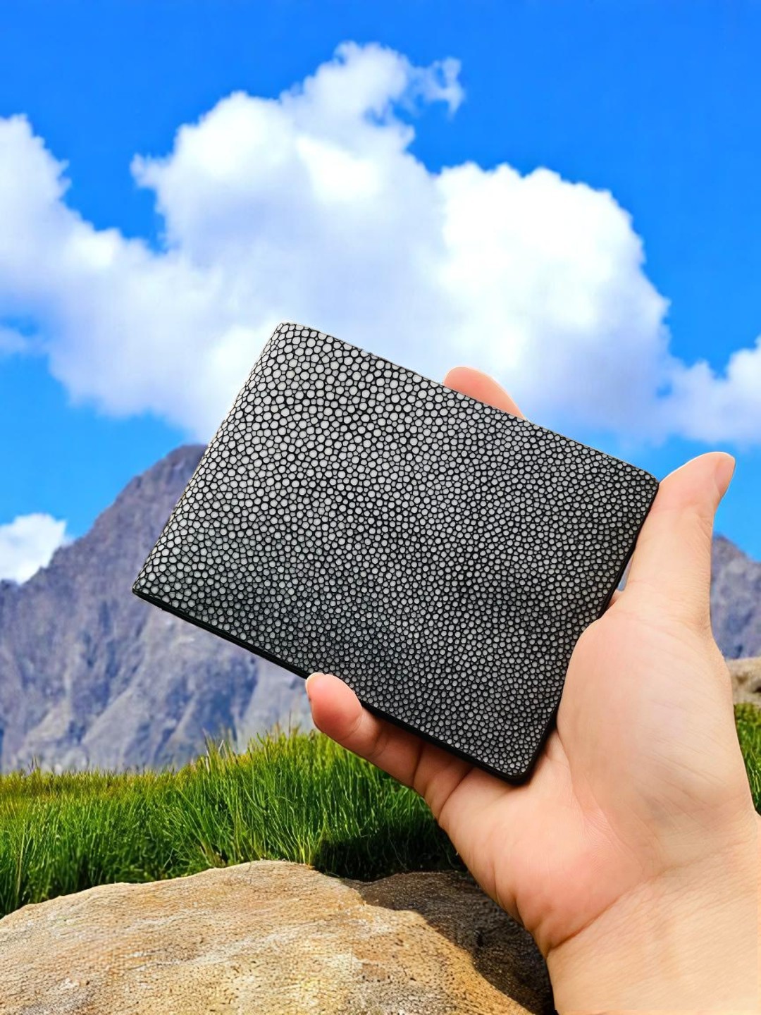 ví nam da cá đuối handmade