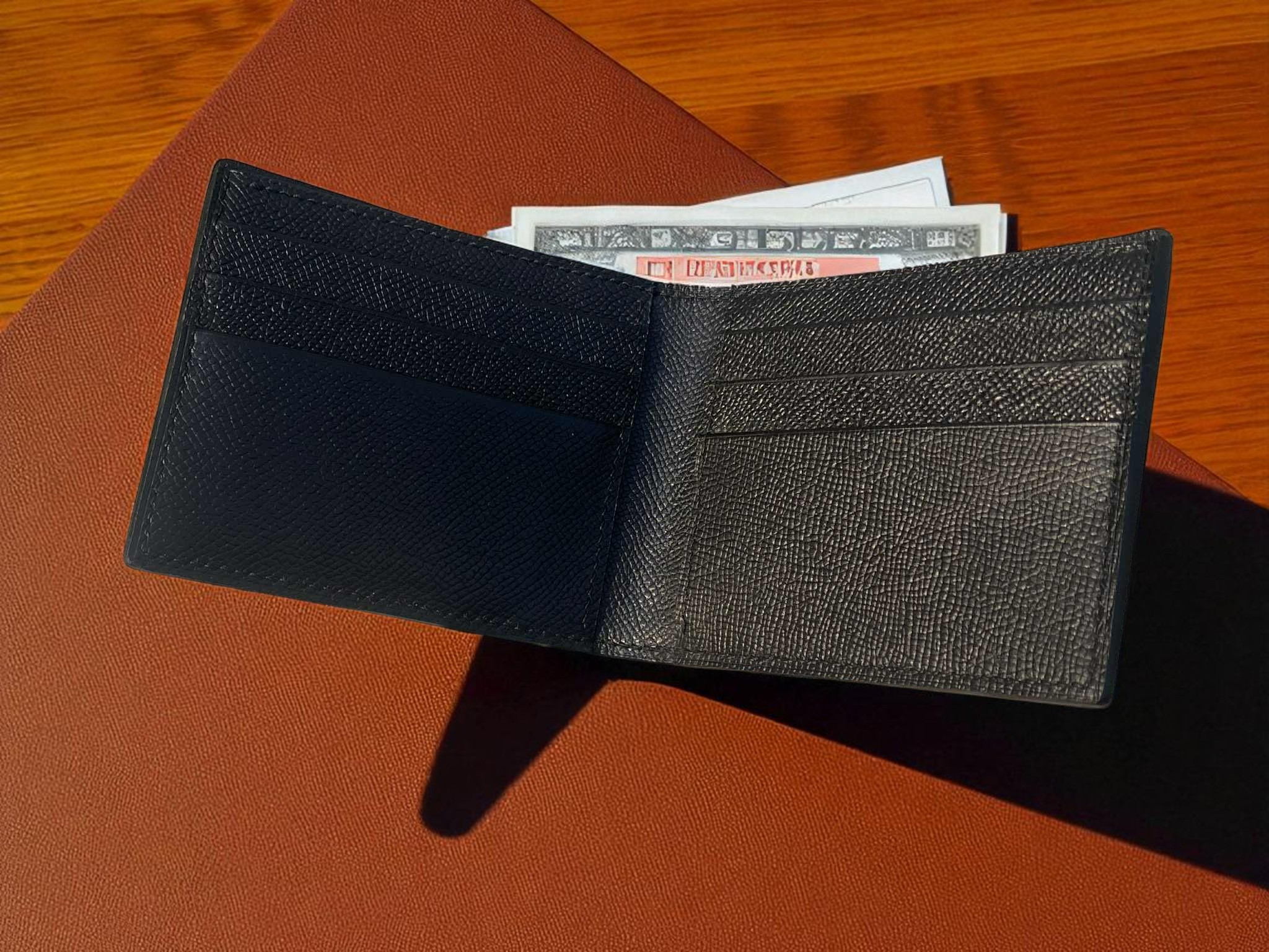 ví da nam da epsom handmade khâu tay thủ công